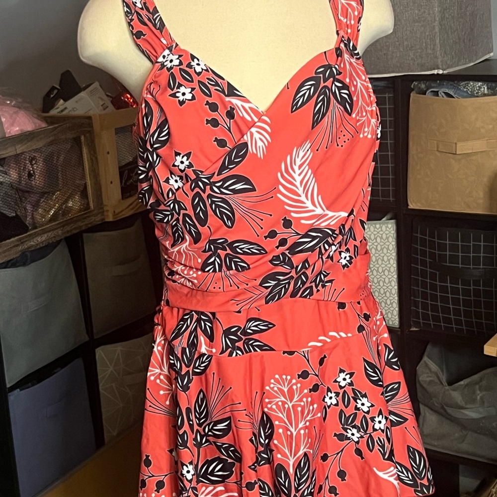 Plus size floral swimsuit